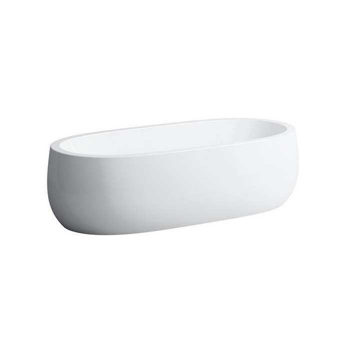 Laufen Alessi One Ванна 1830x870x460мм, свободностоящая, овальная, с слив-переливом, материал: композит, цвет: белый (2.4597.2.000.000.1)