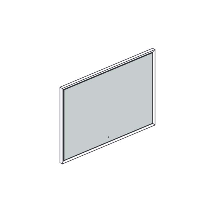 MANHATTAN Зеркало со светодиодной подс. 170х3.6х70 см (white)