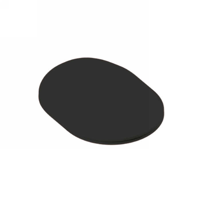 Artceram CHIC Сиденье для унитаза с микролифтом, цвет черный матовый, петли хром CHA001 17 71