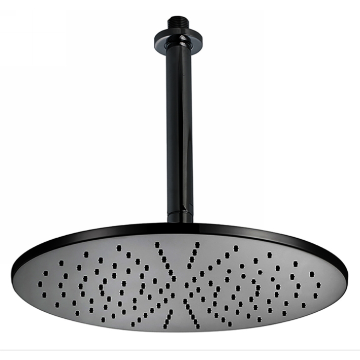 CISAL Shower Верхний душ D300 мм с потолочным держателем L180 мм, цвет черный DS01370040