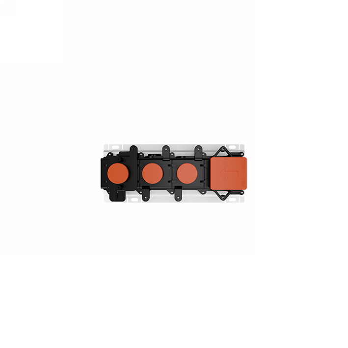 Gessi Hi-Fi Встраиваемые части для термостатического смесителя, до 2 источников одновременно, 3/4" соединение., цвет: хром 63011#031