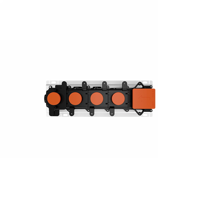 Gessi Hi-Fi Встраиваемые части для термостатического смесителя, до 3 источников одновременно, 3/4" соединение., цвет: хром 63013#031