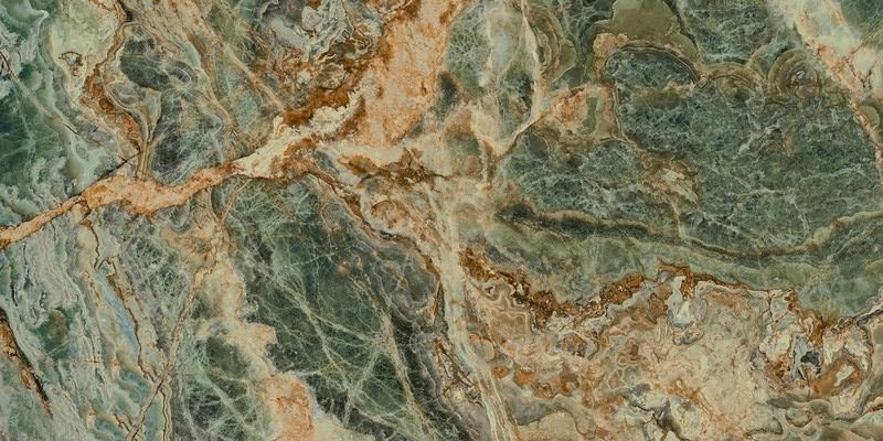  Риальто Нобиле Панно 2 Зелёный Лаппатированный Обрезной 119.5x238.5