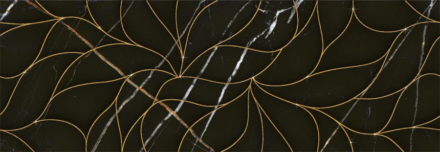 Керамическая плитка Black&Gold Black&Gold Struttura Decor 24.2x70 24.2x70