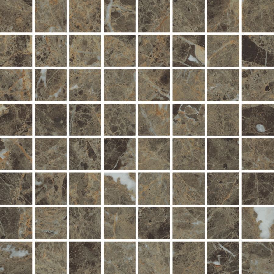 Керамогранит Charme Deluxe Emperador Dark Lux Mosaico 3.5х3.5  29.2x29.2