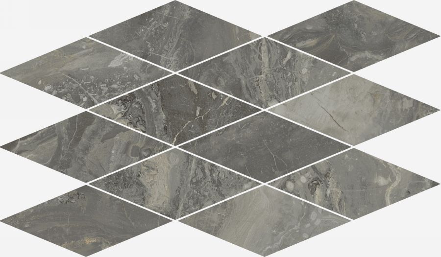 Керамогранит Charme Deluxe Grigio Orobico Mosaico Diamond Lux 28x48