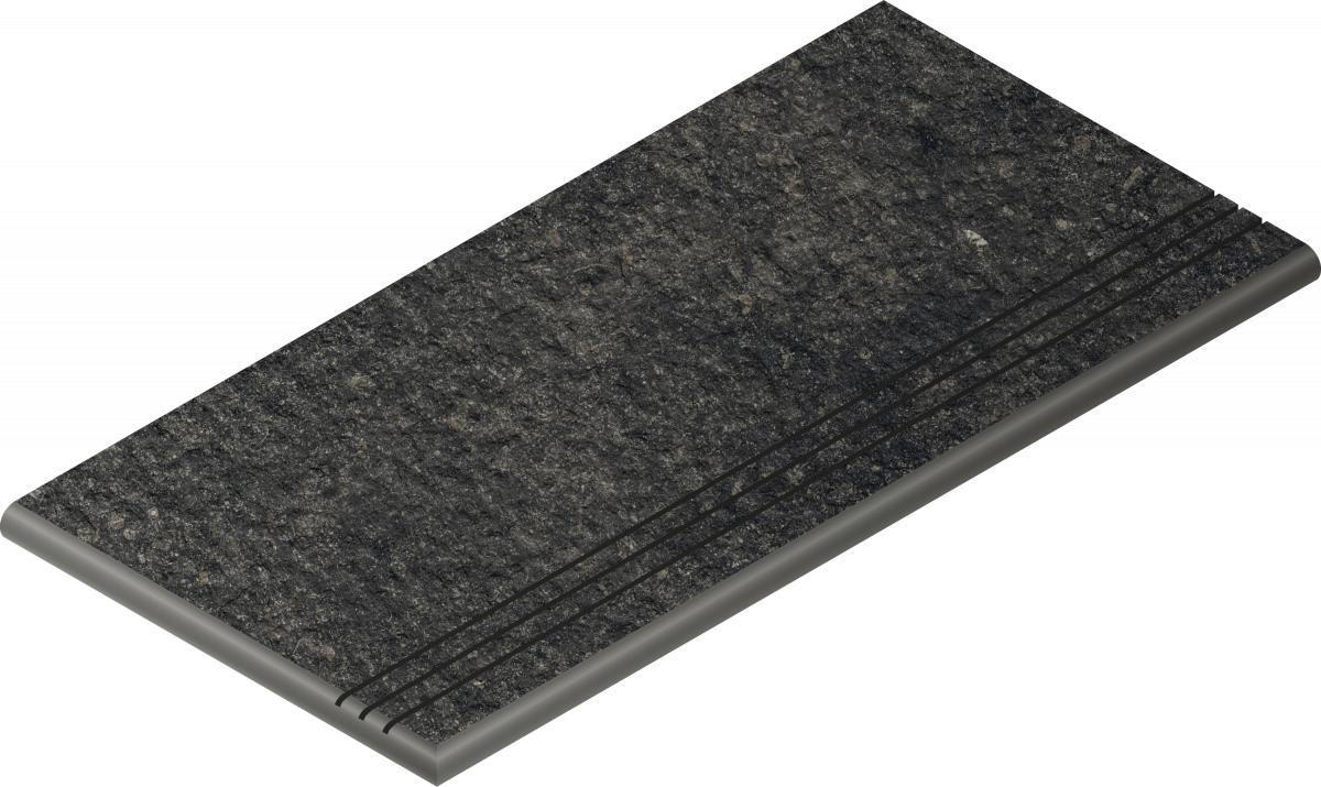  X2 Ступень Рум Блэк закруглённая грип левая 30x60