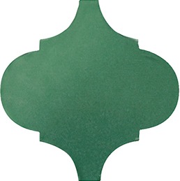 Керамическая плитка Арабески Майолика Зеленый 26x30