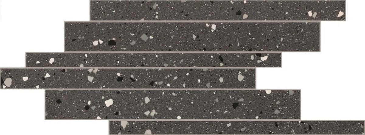 Керамогранит Earthtech Carbon Flakes Glossy Bright Listello Sfalsato 21x40