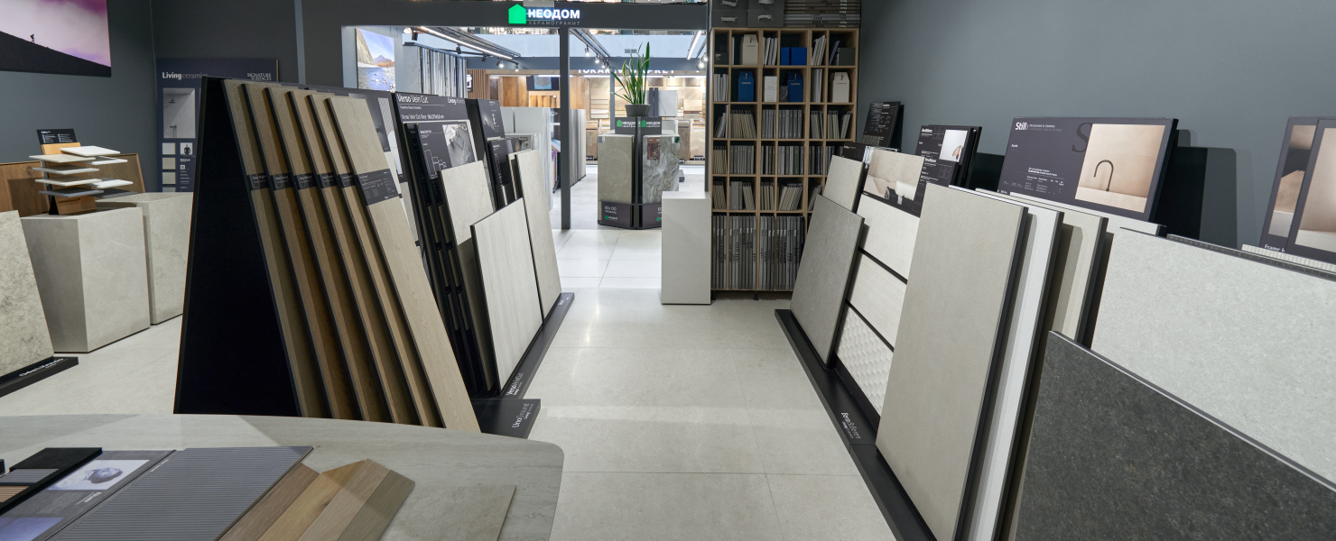 Шоу-рум Living Ceramics в ЦДиИ Экспострой