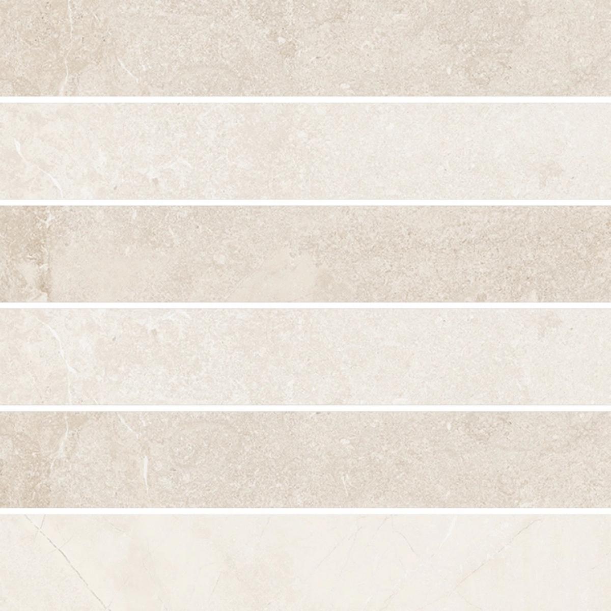 Керамогранит Elemental Stone White Limestone Mos 3D Lucido 30x30