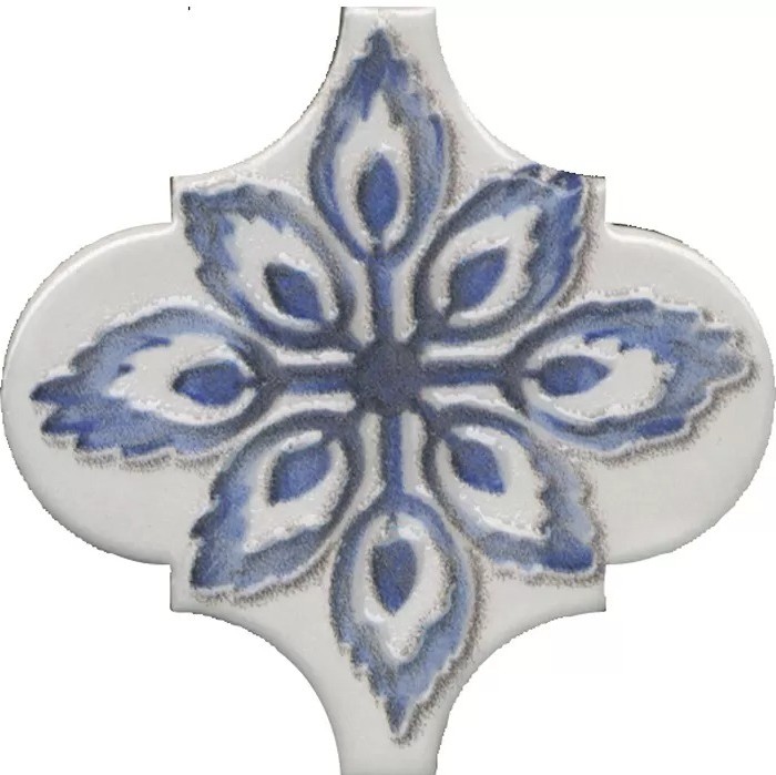 Керамическая плитка Арабески Майолика 4 6.5x6.5