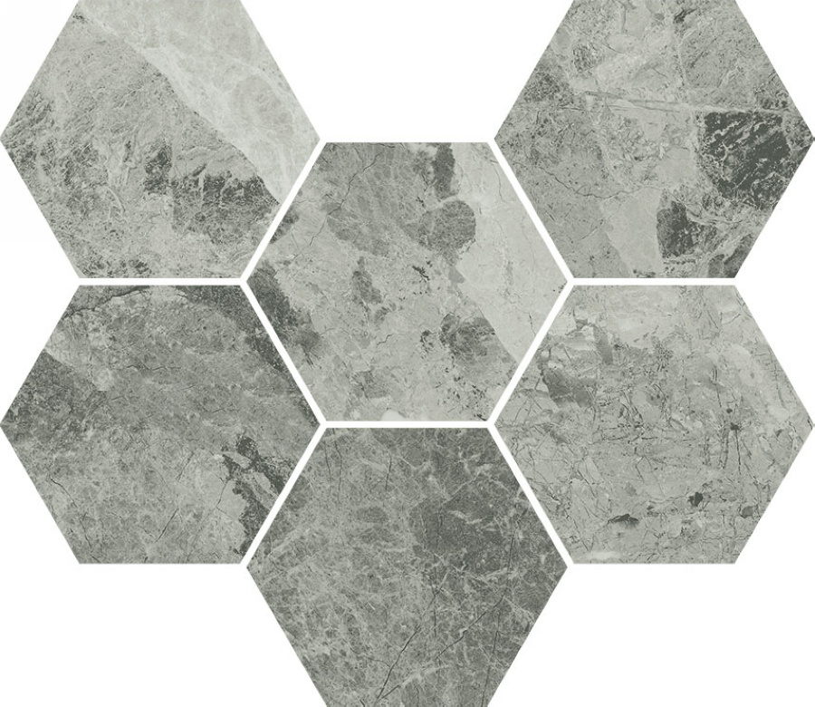 Керамогранит Charme Extra Silver Mosaico Hexagon Cer 25x29