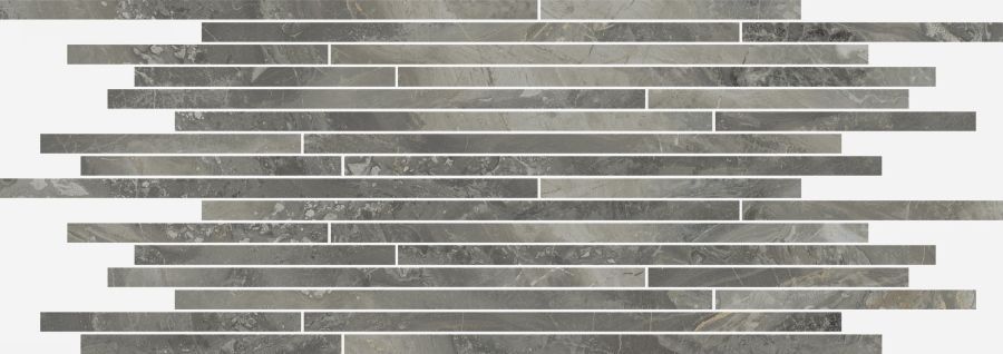 Керамогранит Charme Deluxe Grigio Orobico Strip Lux Mosaico 26x75