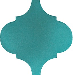 Керамическая плитка Арабески Майолика Бирюза 26x30