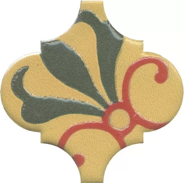 Керамическая плитка Арабески Майолика Орнамент 6.5x6.5