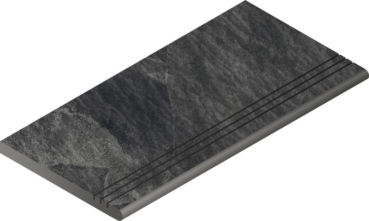 Керамогранит X2 Материя Титанио Ступень Закруг.Грип 30x60