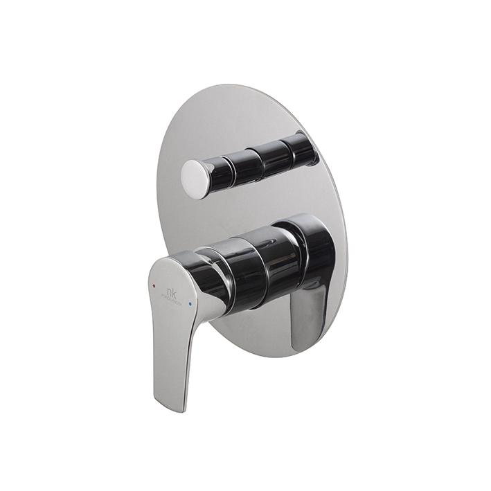  Curve Наружная Часть Встроенного Смесителя Для Ванны/Душа,Хром 