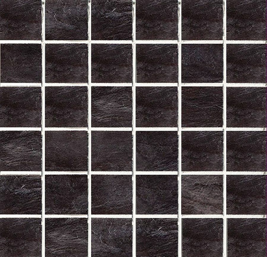  Ardoise Mosaico Noir Grip 30x30