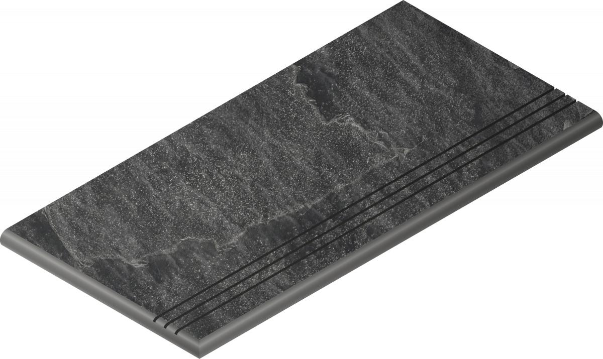 Керамогранит X2 Материя Титанио Ступень Закруг.Грип Лев 30x60