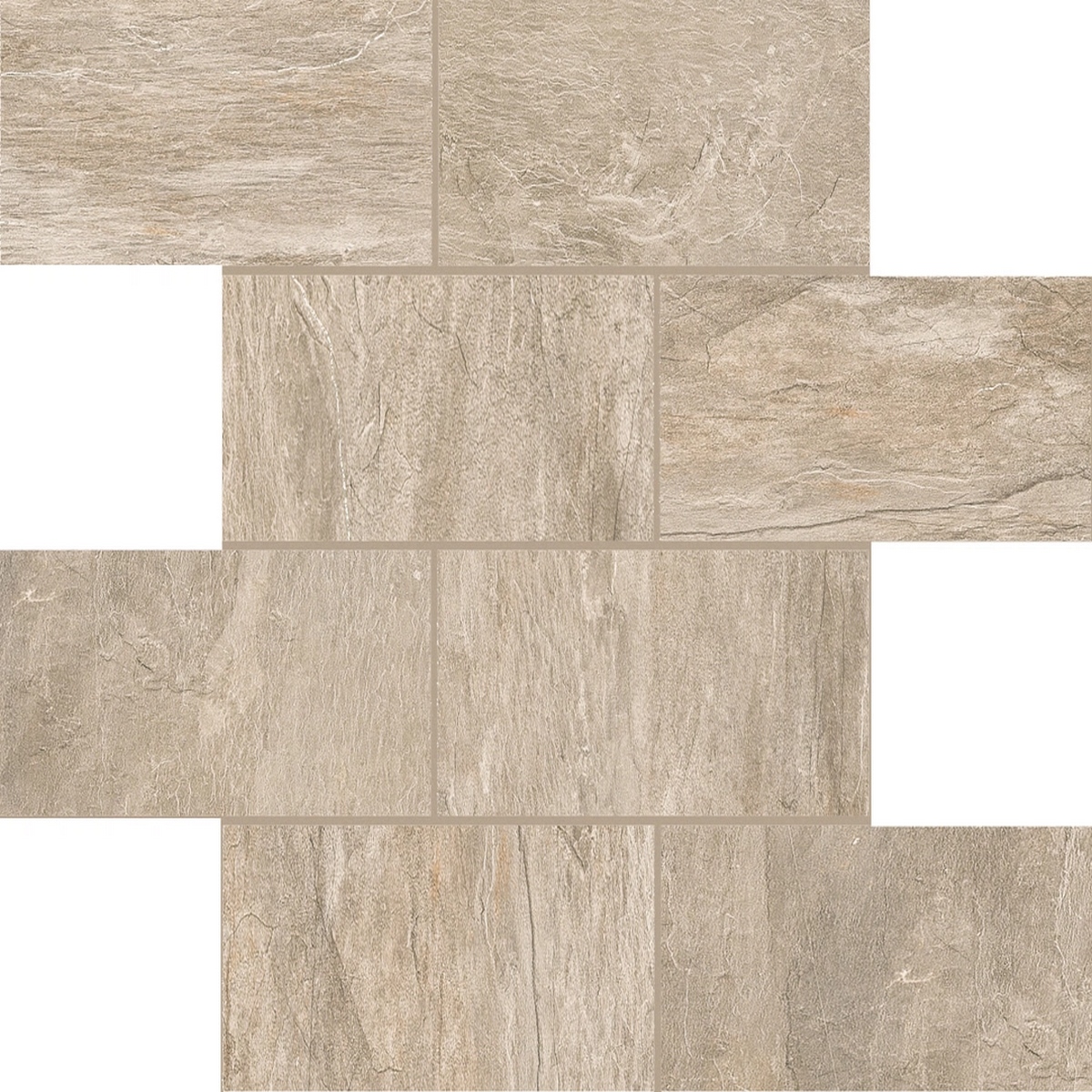 Керамогранит Ardoise Ecru 7.5x15 6mm Muretto 30x30