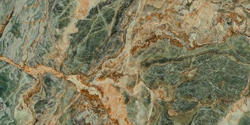  Риальто Нобиле Панно 1 Зелёный Лаппатированный Обрезной 119.5x238.5