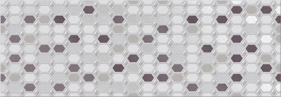  плитка Malwiya Grey Geometria Decor 24.2x70
