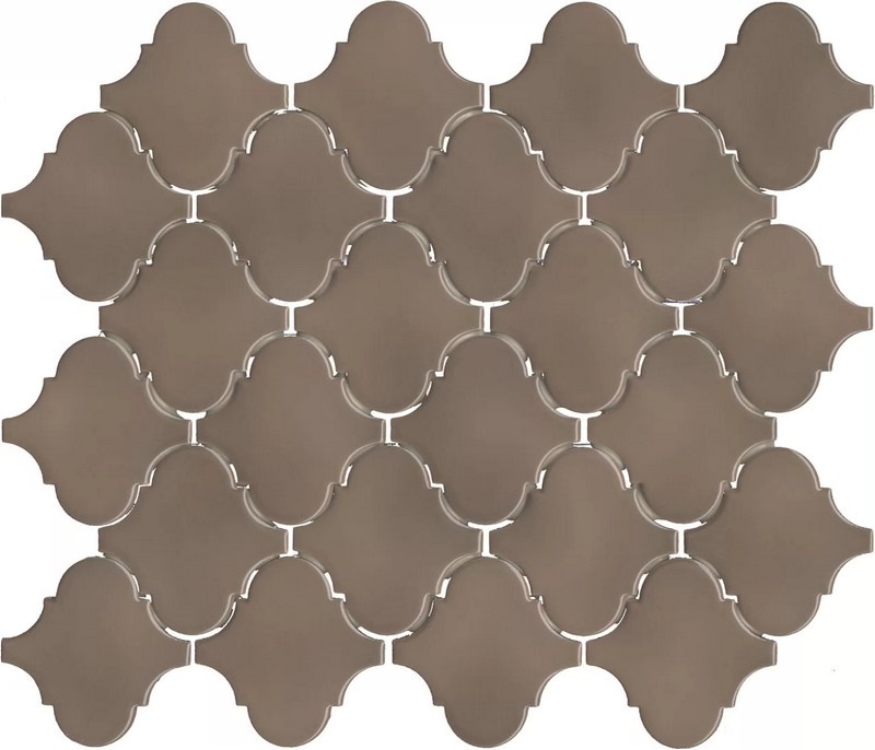 Керамическая плитка Арабески Марокко Коричневый Тёмный Глянцевый 26x30