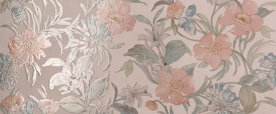 Керамическая плитка Milano Mood Flower Cipria 50x120