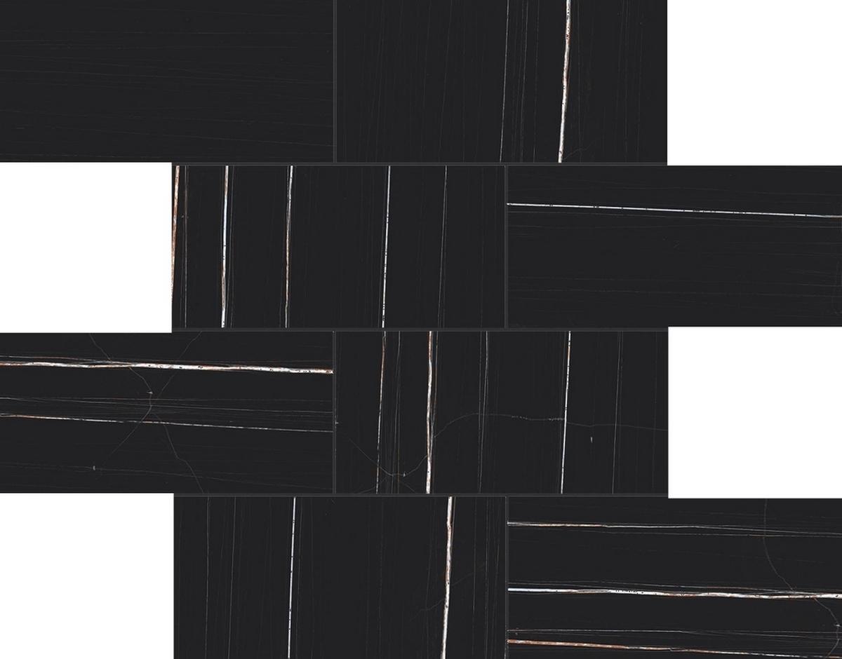  Stones & More 2.0 Sahara Noir Glossy 6 Mm Muretto 7.5X15 30x30