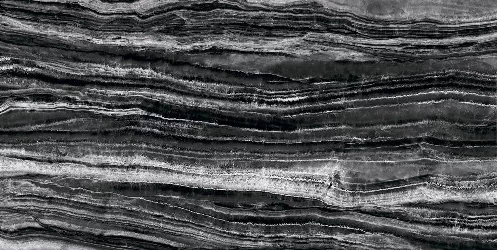 Керамогранит Surface Laboratory Гемма Черно-Белый Обрезной 160x320