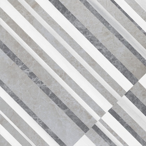 La Mia Modern MONSOON WHITE B  Мрамор 60x60