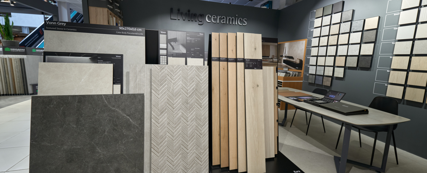 Шоу-рум Living Ceramics в ЦДиИ Экспострой