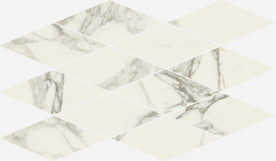 Керамогранит Charme Deluxe Arabescato White Mosaico Diamond Lux 28x48