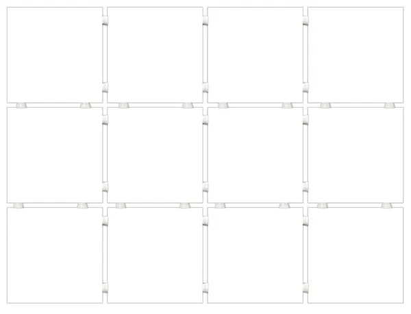 Керамическая плитка Конфетти Белый Блестящий Полотно Из 12 Частей 9.8x9.8 29.8x39.8