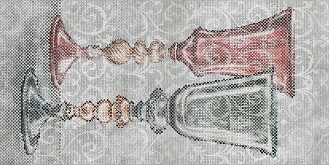 Керамогранит Ковер Бокалы 119.5x238.5