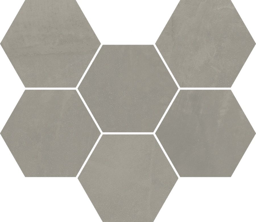 Керамогранит Continuum Iron Mosaico Hexagon 25x29