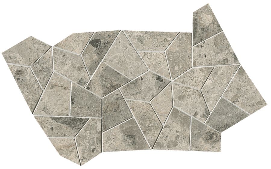 Керамогранит Nativa Grey Fly Mosaico Satin 25x41.5