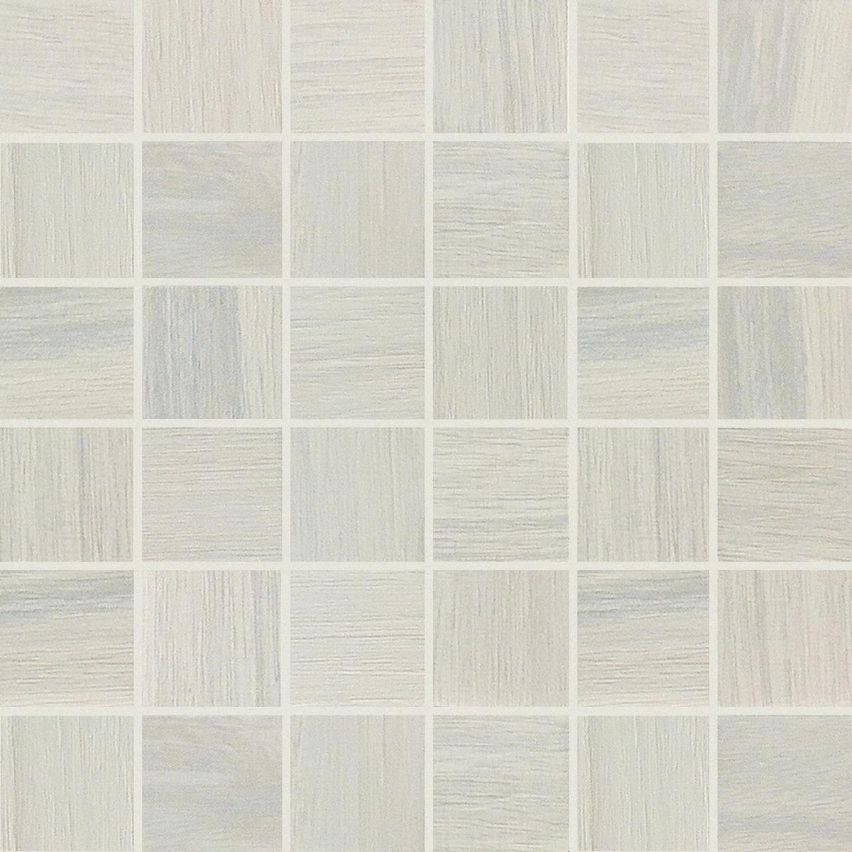  Wooden Tile White Mosaico Sfalstato Nat 30x30