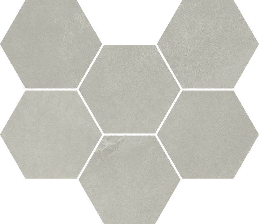 Керамогранит Continuum Silver Mosaico Hexagon 25x29