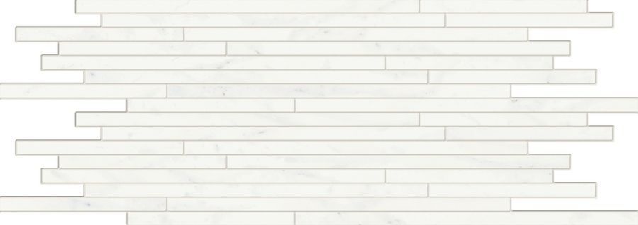 Керамогранит Charme Deluxe Bianco Michelangelo Strip Lux Mosaico 26x75