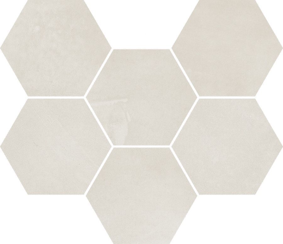 Керамогранит Continuum Polar Mosaico Hexagon 25x29