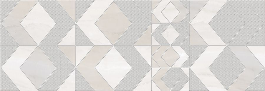 Керамическая плитка Gala Ivory Geometry Decor 24.2x70