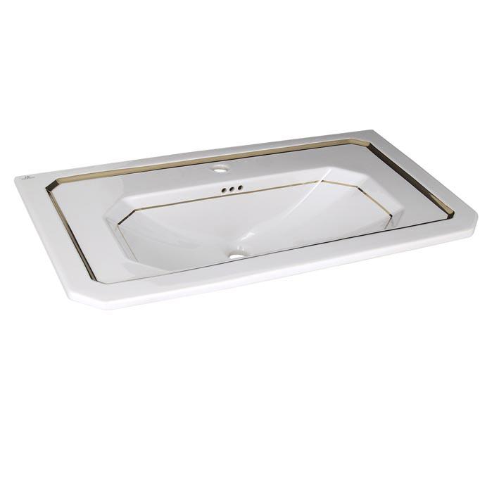  Imagine N Раковина 90X50 См, Белое/Декор Золото 50x90