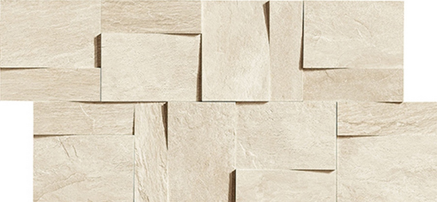  Ardoise Ivoire Moddulo Muretto 3D 30x30