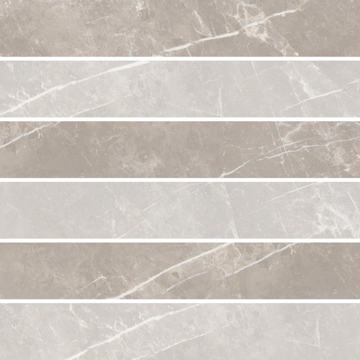 Керамогранит Elemental Stone Grey Dolomia Mos 3D Lucido 30x30