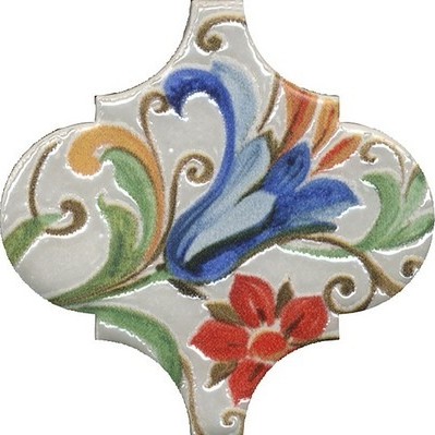 Керамическая плитка Арабески Тоскана 5 Глянцевый 6.5x6.5