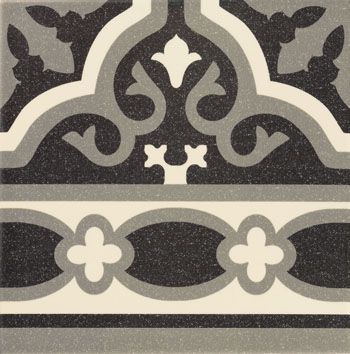 Керамическая плитка Florentine Cenefa Black 20x20