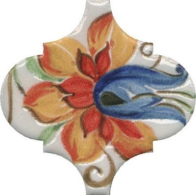 Керамическая плитка Арабески Тоскана 9 Глянцевый 6.5x6.5