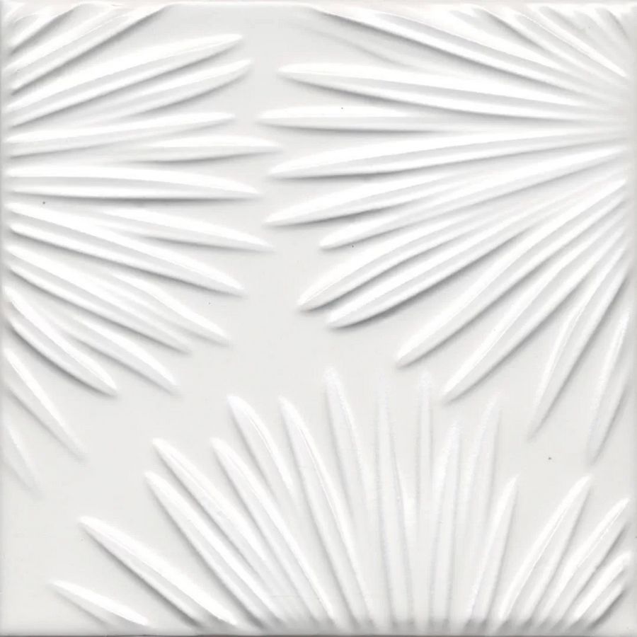 Керамическая плитка Агдаль 4 Белый Матовый Структура 15x15